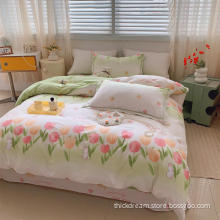 flowers beautiful duvet cover bedding pillowcase set